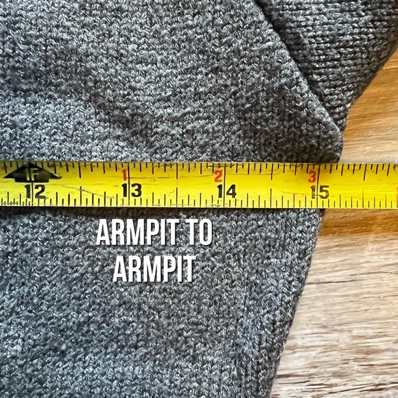 PattyBoutik : grey & black colorblock boatneck sweater - Picture 14 of 15